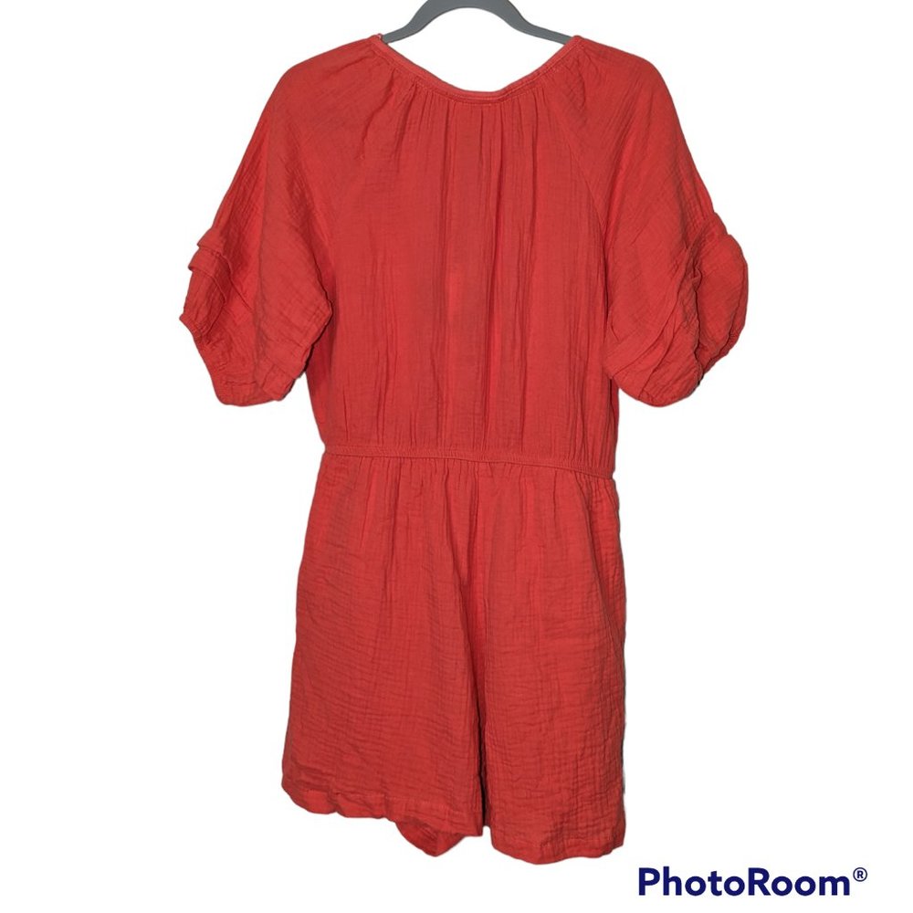 Women's NWT Knox Rose romper, orange/peach, size M - Picture 2 of 4
